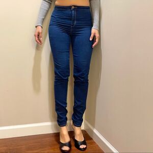 Divided H&M High Rise Denim Skinny Jeans size 36